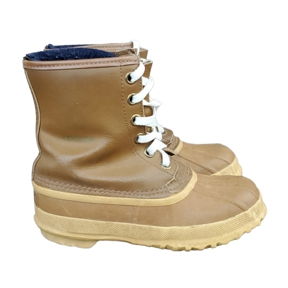 Sorel Women Vintage Canada duck Saltwater boots insulation lined wool sz6.5 - Picture 1 of 15